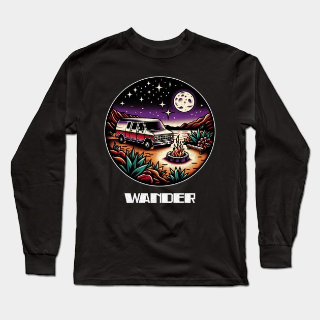 Vanlife wander Long Sleeve T-Shirt by Tofuvanman